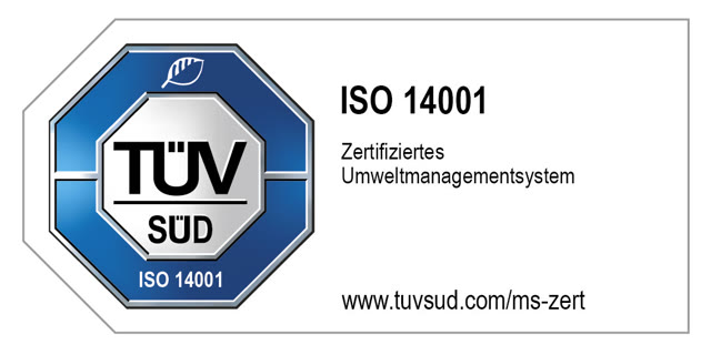 TÜV SÜD ISO 14001 Siegel